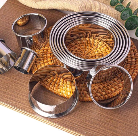 11pcs/set Stainless steel cookie cutter set-multifunctional molds for baking dumplings pastries and pies