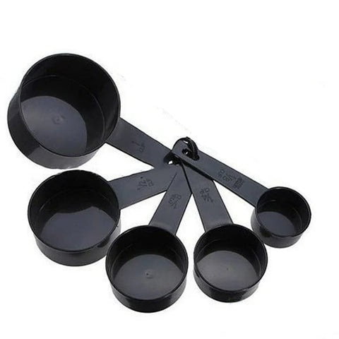 Plastic Measuring Cups, Set of 4 - Black