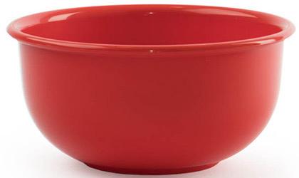 Plastic Salad Bowl With Rim 17.5cm-Available in several colors