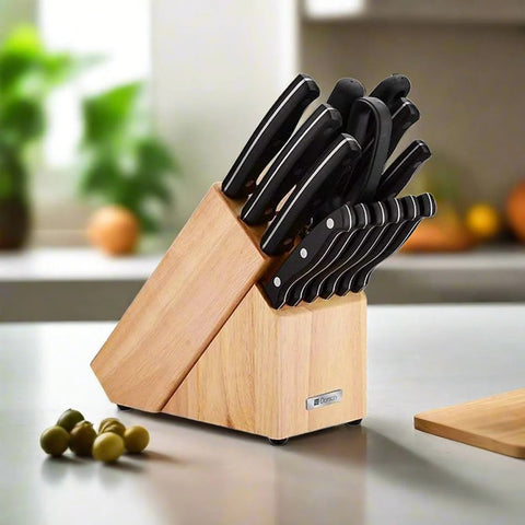 Classic Knife Set 14pcs with Wooden Stand-Dorsch