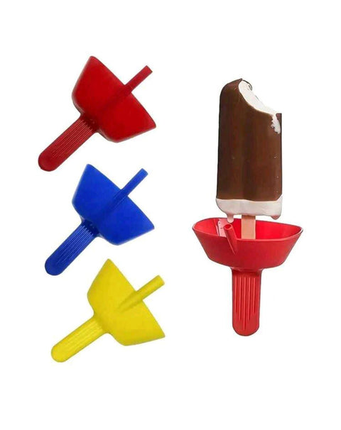 1pc Red Original Drip Free Popsicle Holder Mess Free Frozen Holder Whit Straws