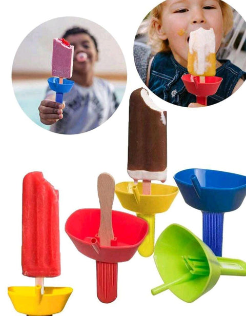 1pc Red Original Drip Free Popsicle Holder Mess Free Frozen Holder Whit Straws