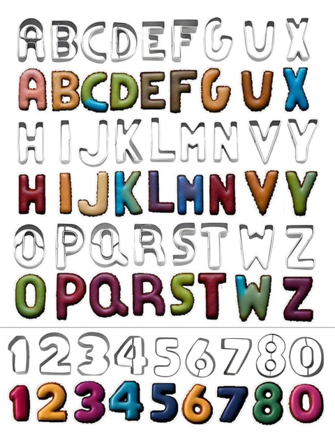 Stainless Steel Letter/Number Mini Cookie Cutter