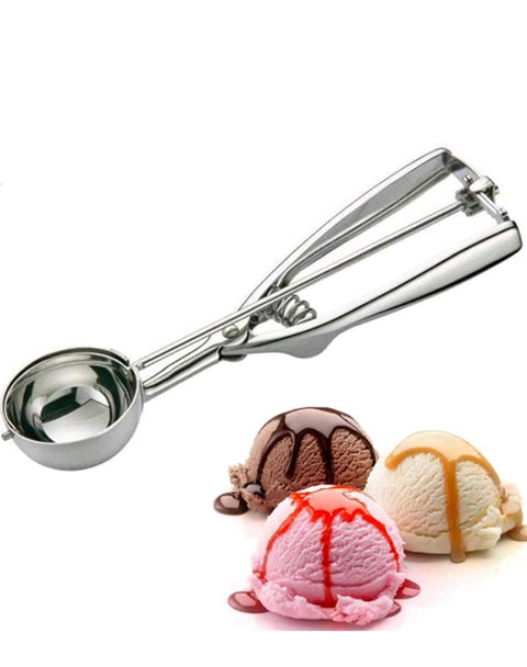1pc Stainless Steel Ice Cream Scoop, Random Style, Buffet/Catering Ice Cream Spoon, Ice Cream Ball Scooper