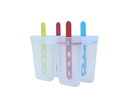 Plastic Ice Pop Maker - Pack of 6 & 4