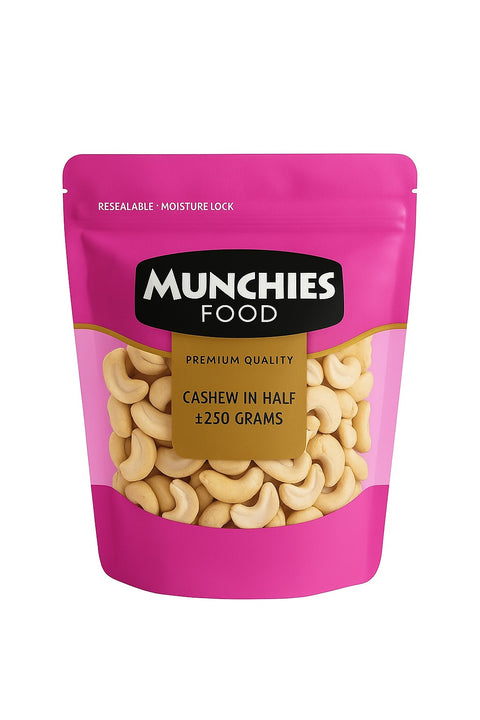 Premium Cashew Halves by Munchies Food, Nutrient-Rich Snack