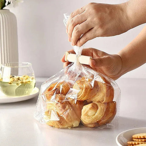 Plastic Pack of 6 Bag Clips - Available in several Size