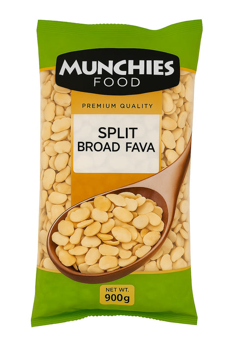 Split Broad Fava Beans, Nutrient-Rich & Ready-to-Cook