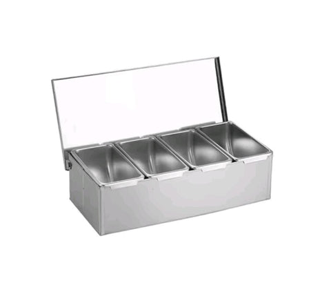 Stainless Steel toppings Box, Spice Container, Storage Jars seasoning box