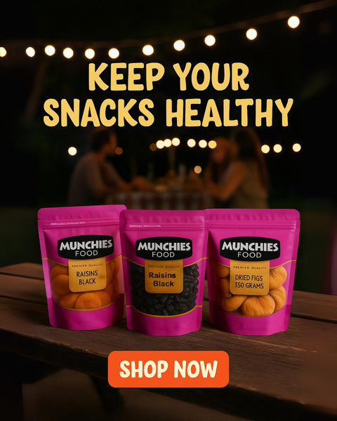Dried Figs, Munchies Food Brand - High Fiber & Vitamins