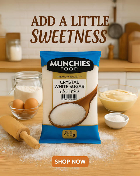 White Sugar - Munchies Food Sweetener for Cooking