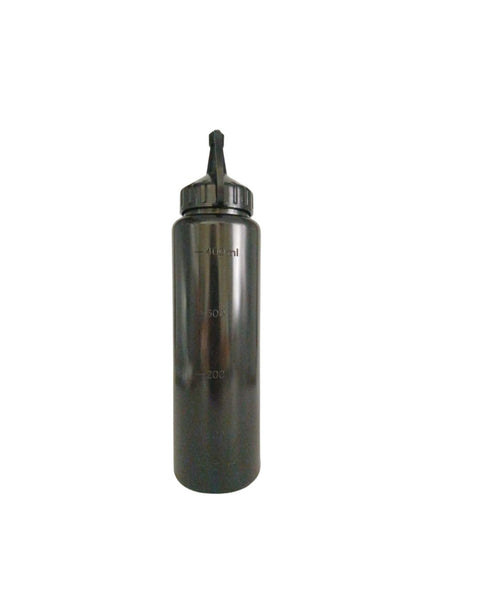 Squeeze Bottle with Scale, Lid, and Tip for Multi Use Black Color