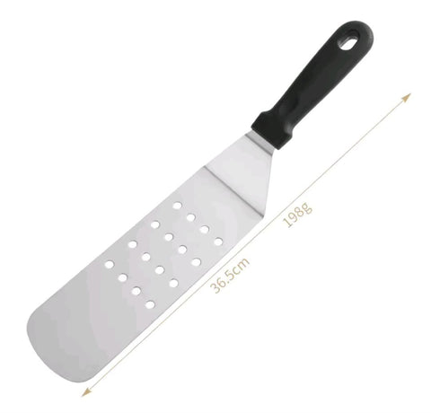 New Star Foodservice Plastic Handle Flexible Grill Turner/Spatula, Perforated