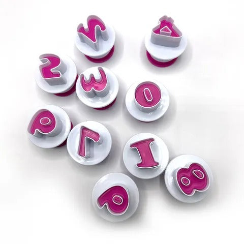 Cake Craft Push Easy Medium Number Cutter Set