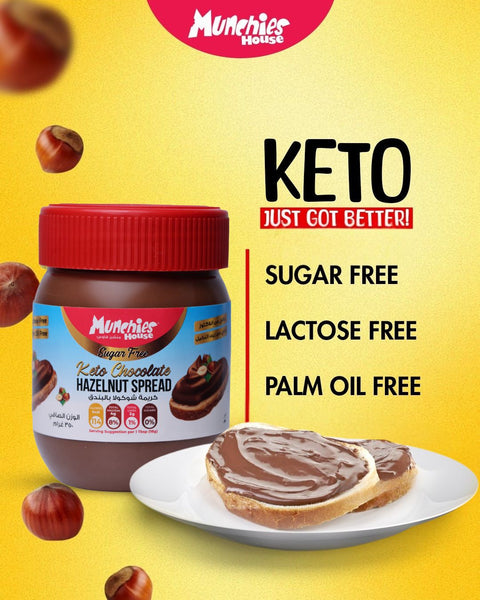 Hazelnut Keto Sugar Free Spread - Lactose Free & Palm Oil Free