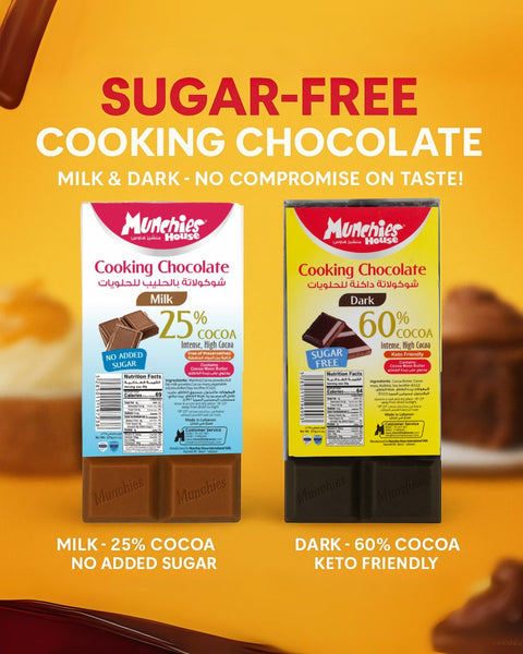 Cooking Chocolate Dark - Keto - Sugar Free - 60% Cocoa Content