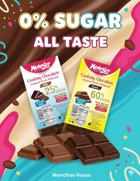 Cooking Chocolate Dark - Keto - Sugar Free - 60% Cocoa Content
