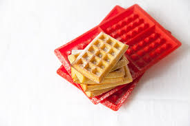Waffle Making Mold Silicone, 4 Cavity, Non-Stick, Oven & Fridge Safe