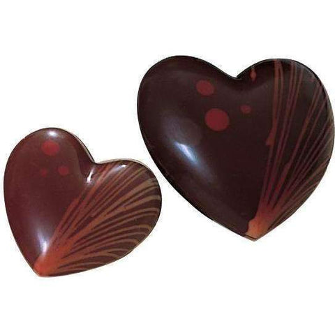 Heart Shaped Chocolate Mold, Clear Polycarbonate, Handmade Crafting
