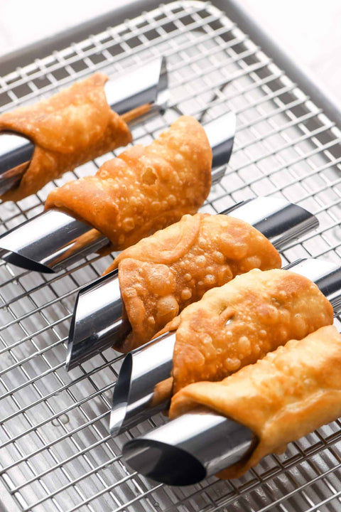 6 Pieces Cannoli Baking Moulds, Stainless Steel Tubes