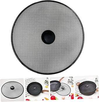 Stainless Steel Splatter Screen for Frying Pan with Handle