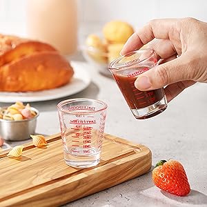 Shot Glasses Measuring cup Liquid Heavy Glass