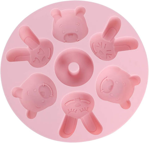 Cartoon Animal Shape Silicone Cake Mold for Chocolates and Treats