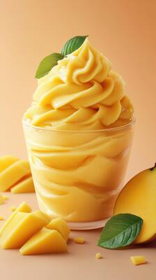 Frozen Yogurt Powder Mix – Mango Flavor | For Soft Serve