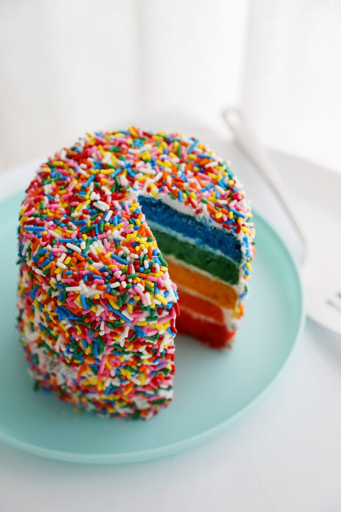 Rainbow Sprinkles for Desserts, Colorful Cake Decor