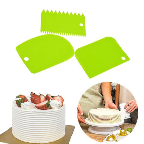 Cake Cream Scraper Teeth 3PCS/Set