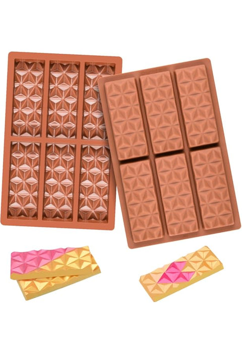 Reusable Non-Stick Silicone Chocolate & Candy DIY Mold with 6 Slots