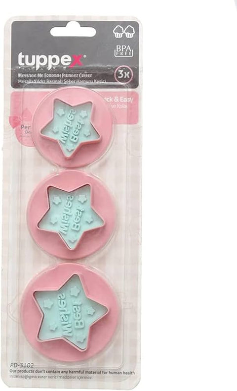 Star Shape Dough Cutter 3-Piece Set - Bake Like a Pro