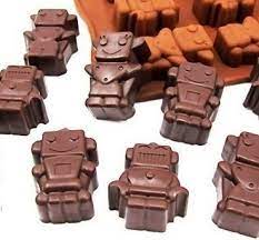 Silicone Robot Mold for Chocolate Crafting, Food Grade, Heat Resistant