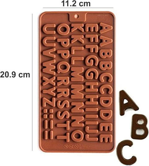 Mini Alphabet Silicone Chocolate Mold - Perfect for Baking
