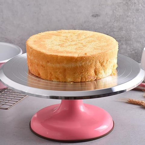 Senior Piping Turntable - Sturdy Aluminum 12 Inch (31cm) Cake Stand