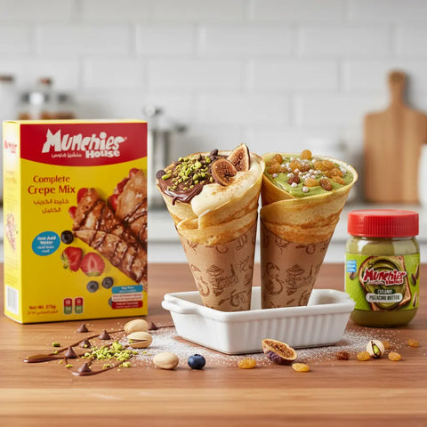 🥞 Crepe Cone Dessert Trio - MunchiesHouse