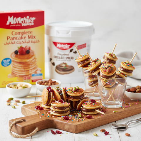 🥞 Mini Pancake Skewers – Catering Style
