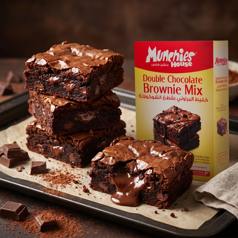 Double Chocolate Brownie Lava Squares