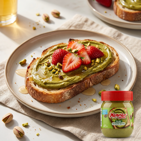 Viral Pistachio Spread Breakfast Toast