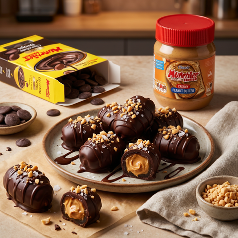 Dark Chocolate Peanut Butter Dates