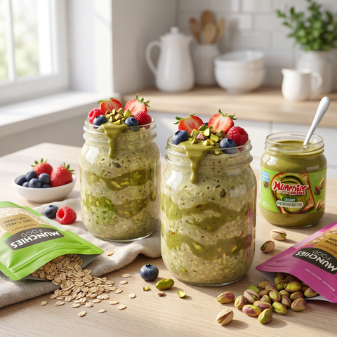 Protein Pistachio Overnight Oats