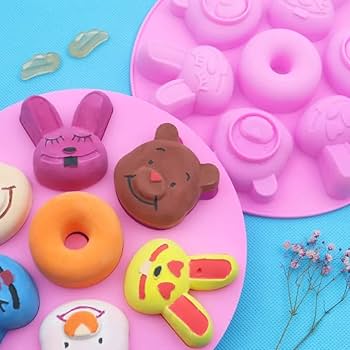 Cartoon Animal Shape Silicone Cake Mold for Chocolates and Treats