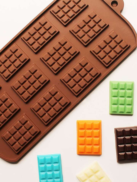 Mini Chocolate Bar Silicone Mould, 21cm x 11cm Munchies House