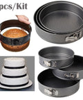 Cheesecake Mold 3 Sizes Set - 24cm, 26cm, 28cm, Non-Stick & Leak-Proof