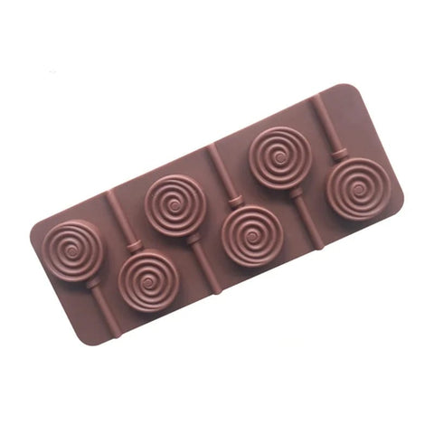 Flower Lollipop Mold for Chocolate Crafting, Non-Toxic Silicone