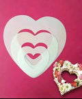 1pc Heart Shaped Cake Mold, PET Plastic, Baking Accessories, Valentine's Day