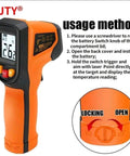 Infrared Thermometer,Digital Temerature Gun Laser,Car Surface Measurement -55c-600c