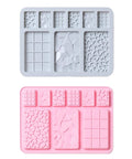 Chocolate Butter Silicone Mold for Candy Bar & Patisserie, Heart Broken Fondant Design
