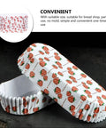 Eclair Paper Molds, 75pcs Set, Non-Stick, Strawberry Design