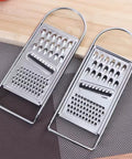 3-in-1 Stainless Steel Multi-Purpose Grater Slicer with Wood Handle
